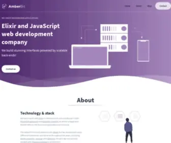 Amberbit.com(Elixir and JavaScript web development company) Screenshot