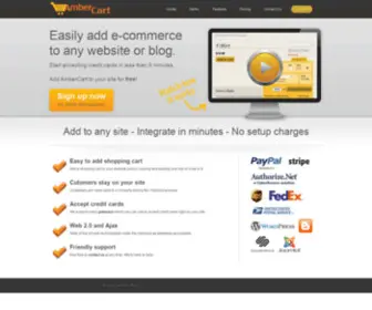 Ambercart.com(Shopping Cart For Website) Screenshot