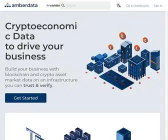 Amberdata.io(Best Crypto Market & Blockchain API) Screenshot