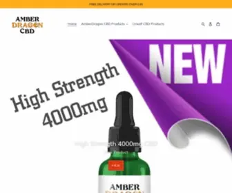 Amberdragoncbd.com(Amber Dragon CBD) Screenshot