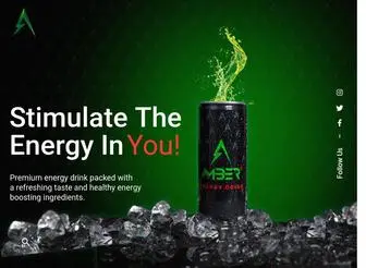 Amberenergydrink.com(Amber Energy Drink) Screenshot