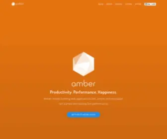 Amberframework.org(Crystal Web Application Framework) Screenshot