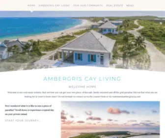 Ambergriscayliving.com(Turks and Caicos Islands) Screenshot