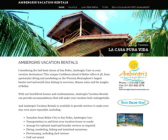 Ambergrisvacationrentals.com(Ambergris Vacation Rentals) Screenshot