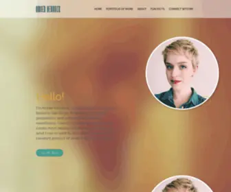 Amberhendrick.com(Digital and Print Designer) Screenshot