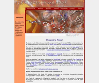 Ambermd.org(The Amber Molecular Dynamics Package) Screenshot