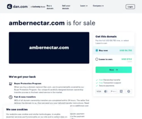 Ambernectar.com(Amber Nectar Online) Screenshot