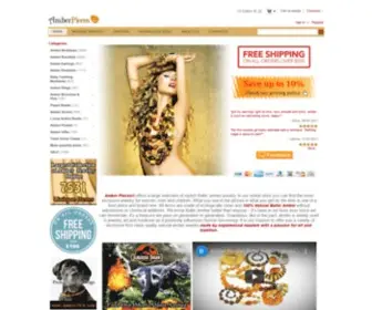 Amberpieces.com(Baltic Amber Jewelry Store) Screenshot