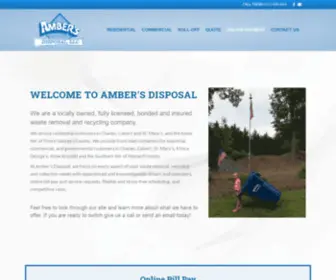 Ambersdisposal.com(Amber's disposal) Screenshot