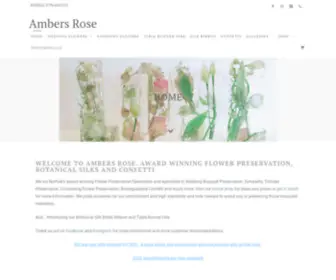 Ambersrose.co.uk(Award winning flower preservation specialists Ambers Rose) Screenshot