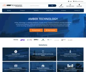 Ambertech.com.au(Audio Visual distributor) Screenshot