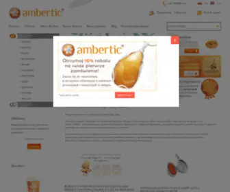 Ambertic.pl(Bursztyn i srebro) Screenshot