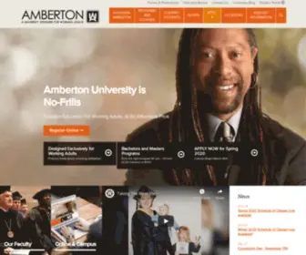 Amberton.edu(Amberton University) Screenshot