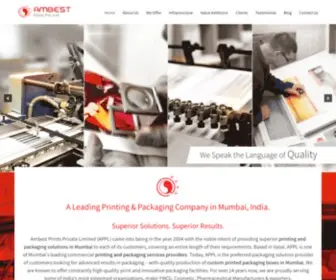 Ambest.in(Top Printing and Packaging Solutions Company in Mumbai) Screenshot