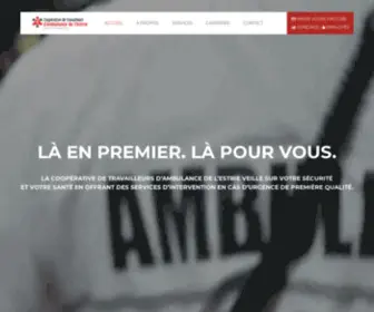 Ambestrie.com(Ambulance de l'Estrie) Screenshot