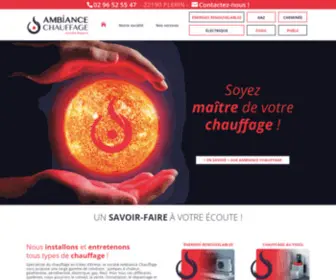 Ambiance-Chauffage-Plerin.fr(La société Ambiance Chauffage vous propose une large gamme de solutions) Screenshot