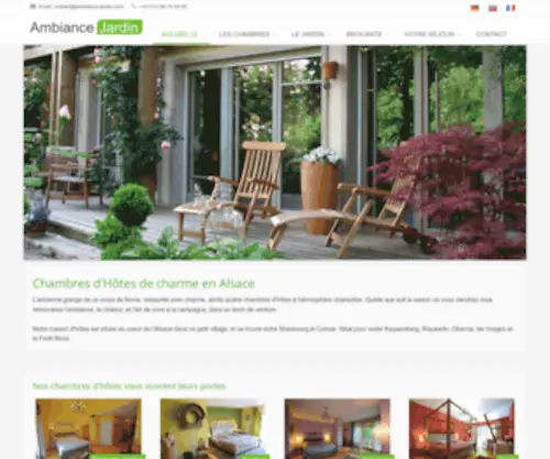 Ambiance-Jardin.com(Chambres d'hotes de charme en Alsace) Screenshot