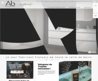 Ambiancebain.com(Fabricant Français de meubles de salle de bain) Screenshot