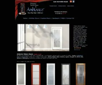 Ambiancedoors.com(Interior Glass Doors) Screenshot