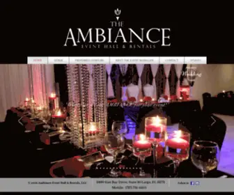 Ambianceeventhall.com(Ambiance Event Hall) Screenshot