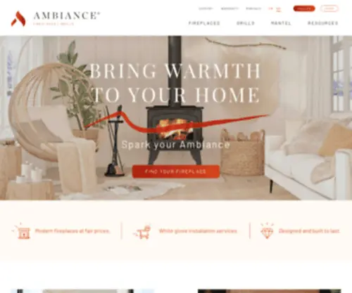 Ambiancefireplaces.com(Ambiance Fireplaces) Screenshot