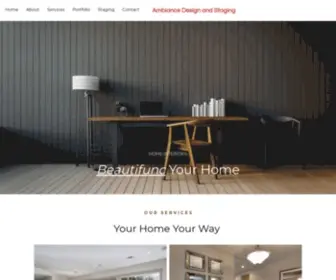 Ambiancestaging.com(Ambiance Design and Staging) Screenshot