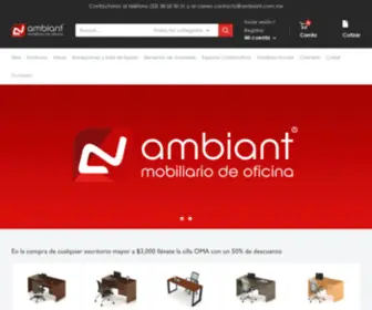 Ambiant.com.mx(Muebles para Oficina) Screenshot