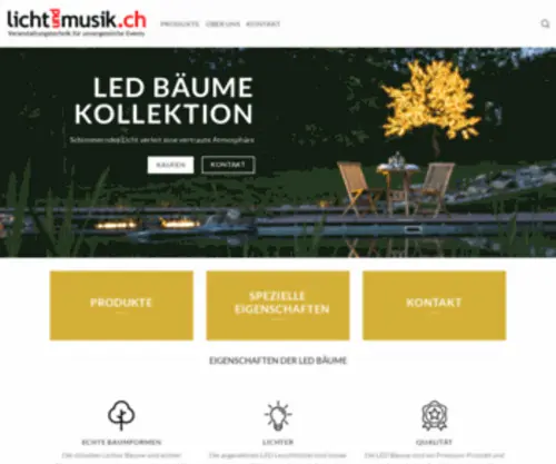 Ambibaum.ch(Premium LED Bäume) Screenshot