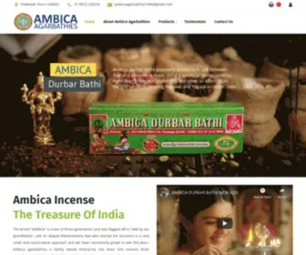 Ambicaagarbathies.com(Ambica Agarbathies) Screenshot