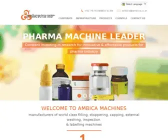 Ambica.co.in(Washing Machine) Screenshot