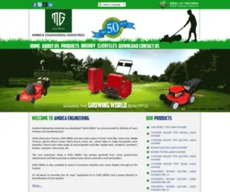 Ambicamowers.com(AMBICA ENGINEEERING INDUSTRIES) Screenshot