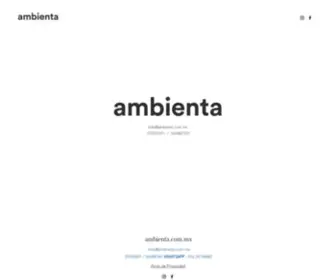 Ambienta.com.mx(Diseño) Screenshot