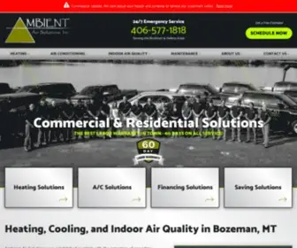 Ambientairsolutions.com(Bozeman, MT HVAC Contractor) Screenshot