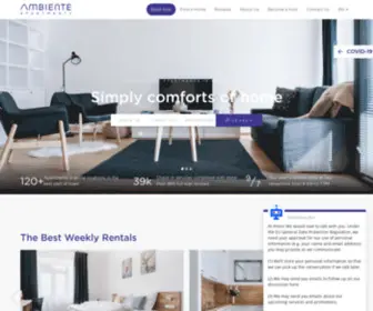 Ambiente-Apartments.com(Ambiente Apartments Bratislava) Screenshot