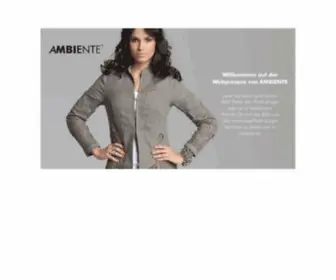 Ambiente-Fashion.com(Willkommen bei AMBIENTE) Screenshot