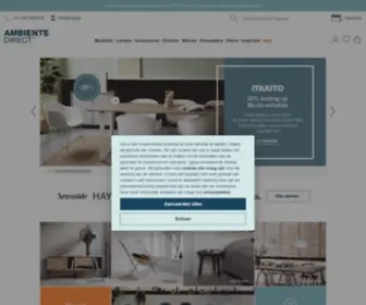 Ambientedirect.nl(Online Shop voor Design Meubilair) Screenshot