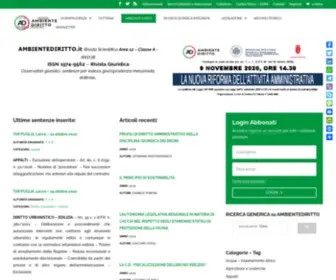Ambientediritto.it(AmbienteDiritto Rivista Giuridica di Diritto Pubblico) Screenshot
