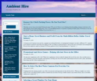 Ambienthire.co.uk(Just another WordPress site) Screenshot