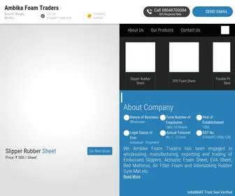 Ambikafoamtraders.com(Ambika Foam Traders) Screenshot