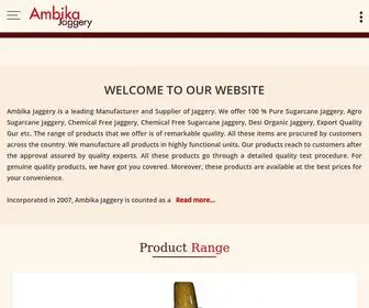 Ambikajaggery.co.in(Ambika Jaggery) Screenshot