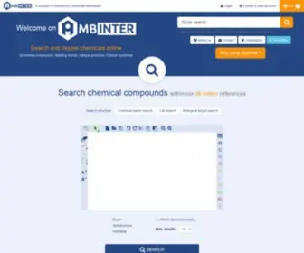 Ambinter.com(Advanced chemicals suppliers) Screenshot