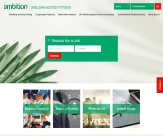 Ambition.co.uk(Professional Services Recruitment Agency in London) Screenshot