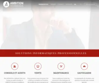 Ambitioninformatique.fr(Solutions Informatiques Professionnelles) Screenshot