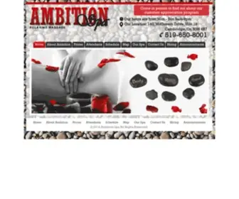 Ambitionspa.ca(Ambition Spa) Screenshot