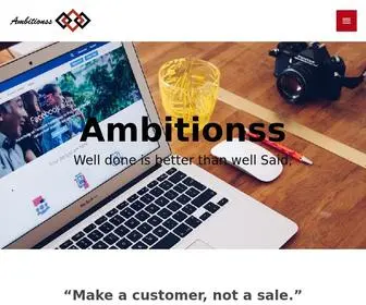 Ambitionss.com(Well done is better than well said) Screenshot