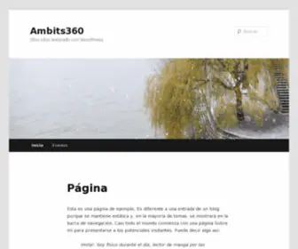 Ambits360.com(Otro sitio realizado con WordPress) Screenshot
