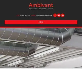 Ambivent.co.uk(Mechanical & Electrical Building Services) Screenshot