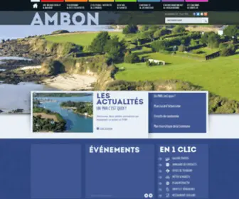 Ambon.fr(Découvrez le site officiel de la ville d'Ambon dans le Morbihan) Screenshot
