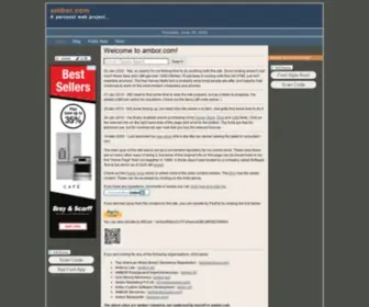 Ambor.com(Front page of the site which gives a bit of history and also) Screenshot