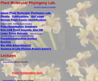 Amborella.net(Plant Molecular Phylogeny Lab) Screenshot